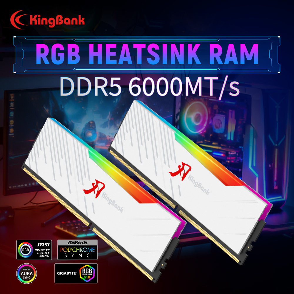 KINGBANK KRRW DDR5 RGB RAM 16G – Ddr5 16Gb 6000Mhz recenzja i cena