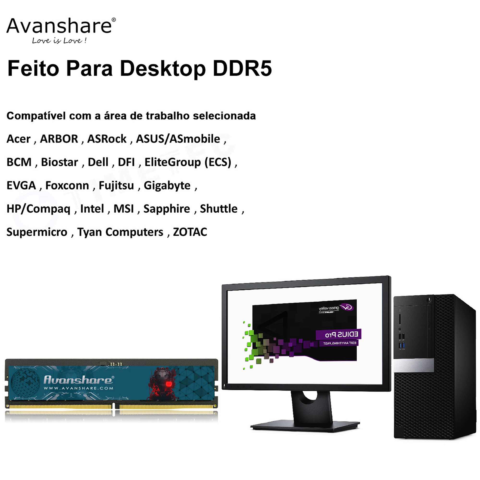 Avanshare Pamięć RAM DDR5 DDR4 – Ddr5 4800Mhz recenzja i cena