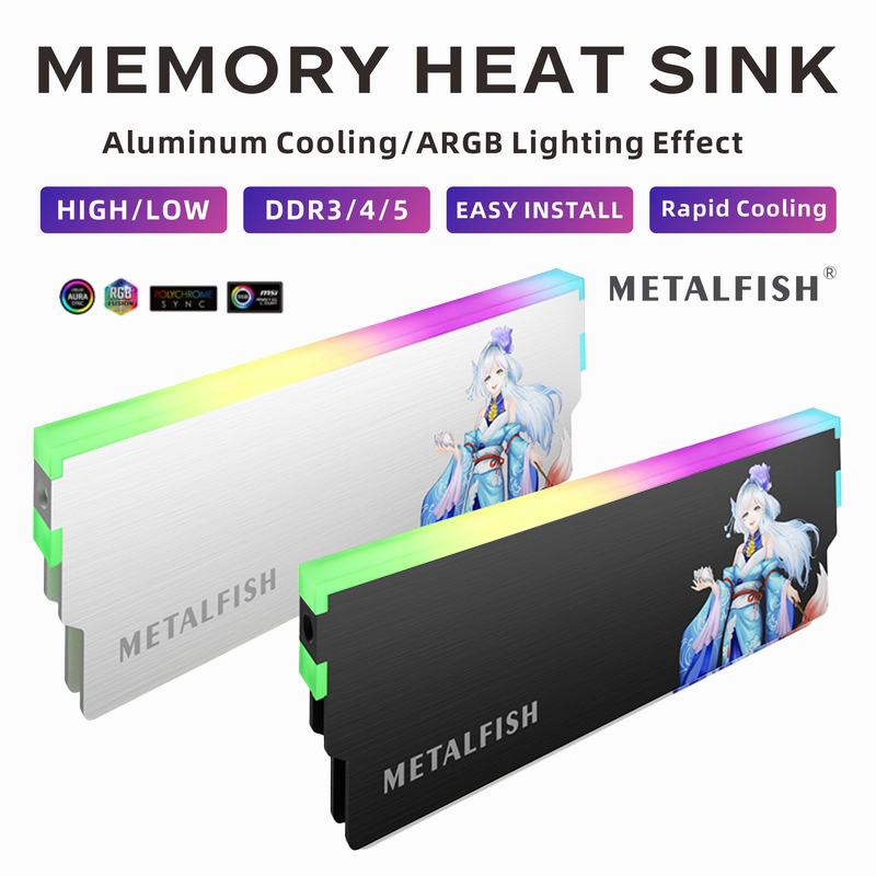 Radiator METALFISH DRAM 5V-3PI – Ddr5 Ram recenzja i cena